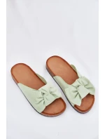Dámské Sandály Na Podešvi S Mašlí Mátové model 21701504 - Boto Dámské Sandály Na Podešvi S Mašlí Mátové model 21701504 - Boto