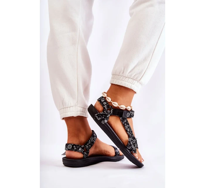 Dámské sandály na suchý zip černé Venna Dámské sandály na suchý zip černé Venna