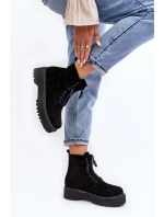 Dámské kotníkové boty M532-1 model 190537 Černá - ERYNN Dámské kotníkové boty M532-1 model 190537 Černá - ERYNN