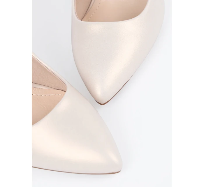 Trendy lodičky dámské Jasnobeżowy na jehlovém podpatku Trendy lodičky dámské Jasnobeżowy na jehlovém podpatku