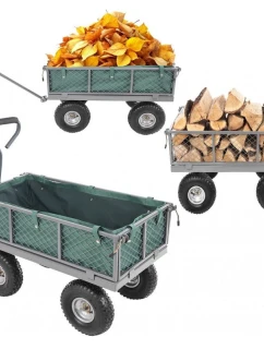 ZAHRADNÍ VOZÍK S PŘÍVĚSEM NA KOLEČKÁCH 270 KG