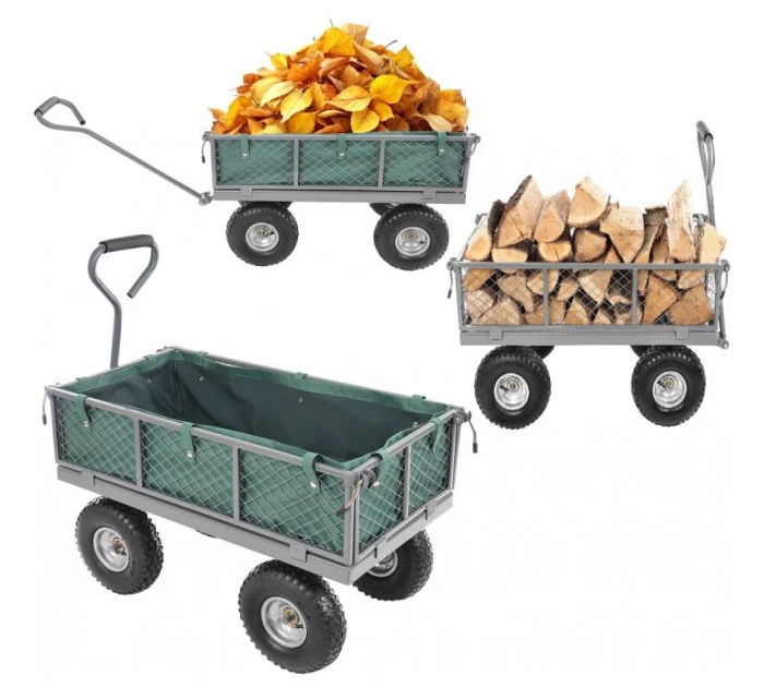 ZAHRADNÍ VOZÍK S PŘÍVĚSEM NA KOLEČKÁCH 270 KG