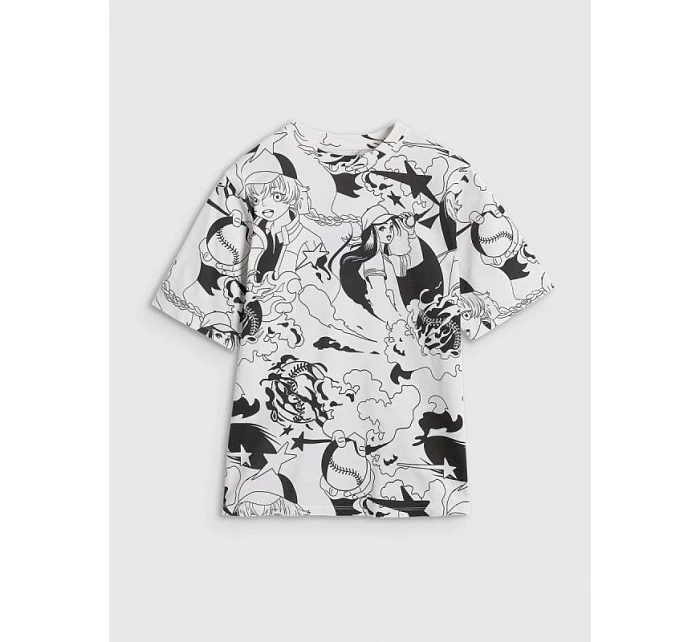 Dívčí tričko oversize s potiskem model 21816830 - 4F