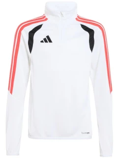 Dětská mikina adidas Tiro 26 League Training Top bílá, černá a červená KR0370