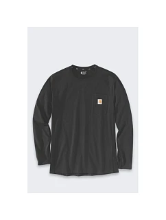 Mikina bez kapuce Carhartt Midweight L/S Pocket T-Shirt – černá, velikost: L