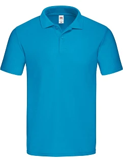 Original Polo Pánské piqué polo model 22449706 azure blue - Fruit of the Loom