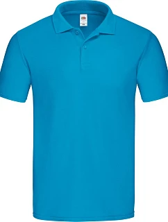 Original Polo Pánské piqué polo model 22449706 azure blue - Fruit of the Loom