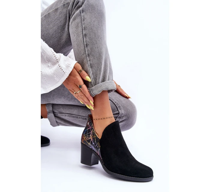 Dámské kožené boty na  černé model 21631083 - Maciejka