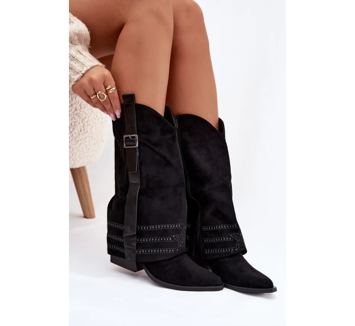 Kovbojské kozačky Camilora – černé