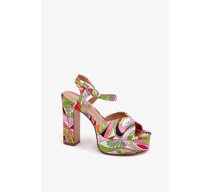 Sandály na podpatku model 214389 Step in style Sandály na podpatku model 214389 Step in style