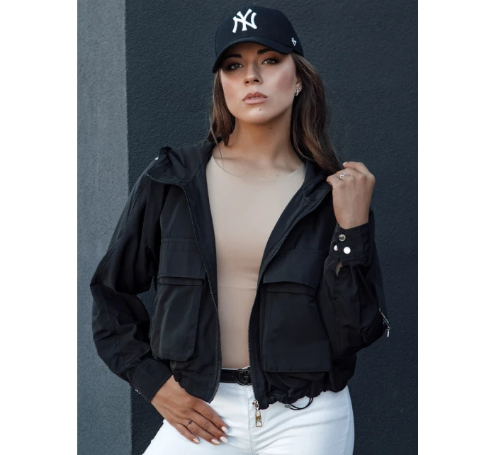 Dámská přechodová bunda s kapucí BUNOL černá FashionStreet TY4469 Dámská přechodová bunda s kapucí BUNOL černá FashionStreet TY4469