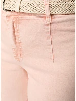 Dámské džíny s vysokým pasem a širokými nohavicemi růžové FashionStreet UY2966