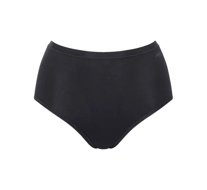 Dámské kalhotky GO Daily Cotton Highwaist - BLACK - černá 0004 - SLOGGI Dámské kalhotky GO Daily Cotton Highwaist - BLACK - černá 0004 - SLOGGI
