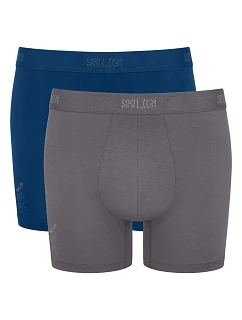 Pánské boxerky SLG Base Short C2P - UNKNOWN - sv. šedé-tyrkys V001 - SLOGGI