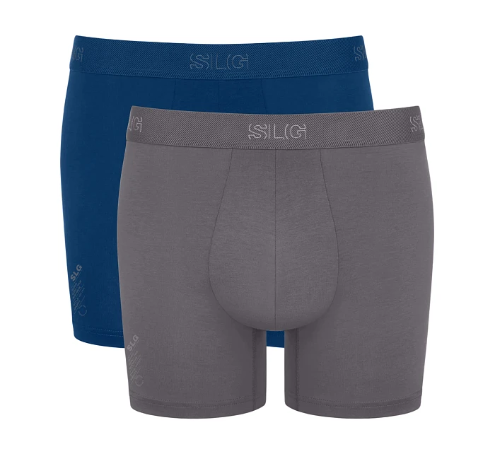 Pánské boxerky SLG Base Short C2P - UNKNOWN - sv. šedé-tyrkys V001 - SLOGGI