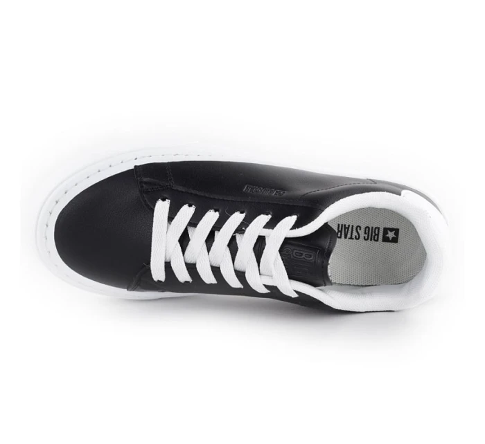 Nízké tenisky na platformě z eko kůže černé model 21953851 - Big Star