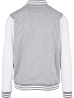 Build your Brand BB 004 College bunda 56.B004 heather grey/white Build your Brand BB 004 College bunda 56.B004 heather grey/white