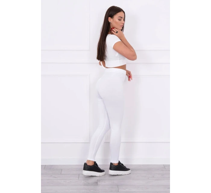 Kalhoty legíny Brooklyn white