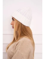 Kšiltovka s částí bílá model 18750717 - K-Fashion Kšiltovka s částí bílá model 18750717 - K-Fashion