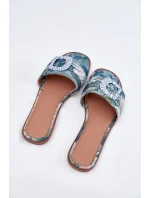 Ploché Dámské Pantofle S Ozdobnou Sponou Modré Clariola Ploché Dámské Pantofle S Ozdobnou Sponou Modré Clariola