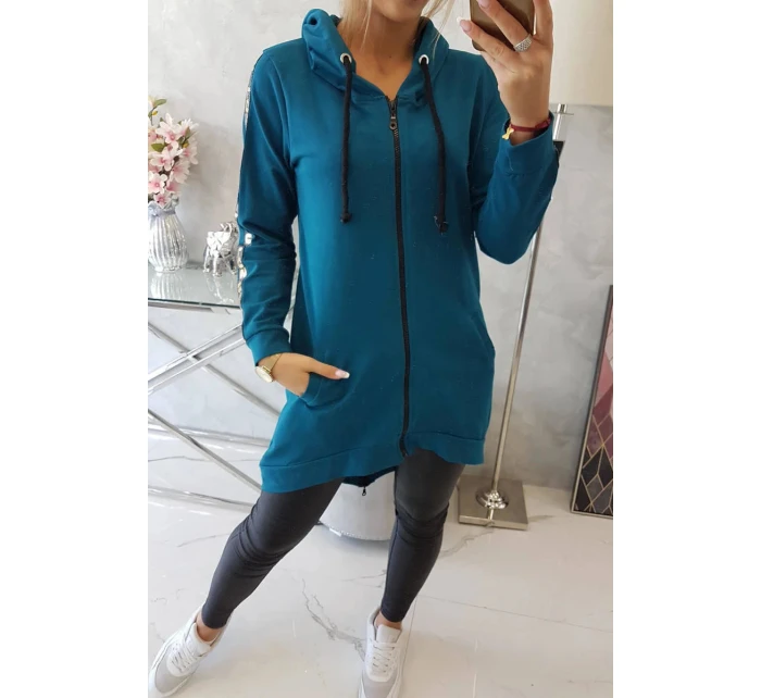 Dámská delší mikina se zipem na zádech Marine model 21345012 - Kesi Dámská delší mikina se zipem na zádech Marine model 21345012 - Kesi