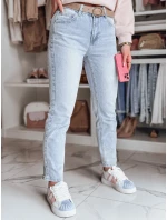 Dámské džínové kalhoty slim fit s páskem NEOPASS modré FashionStreet UY2680