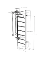 GYMNASTICKÝ STŮL ZE DŘEVA A KOVU S DŘEVĚNOU TYČÍ A PŘÍSLUŠENSTVÍM BENCHK 211W A204 dětské