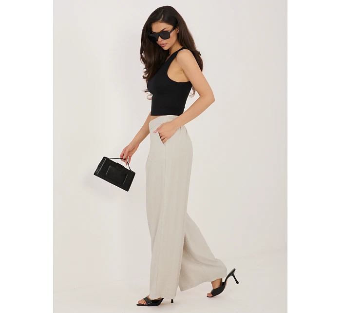 Kalhoty D60103M62449E1 světle béžové Kalhoty D60103M62449E1 světle béžové