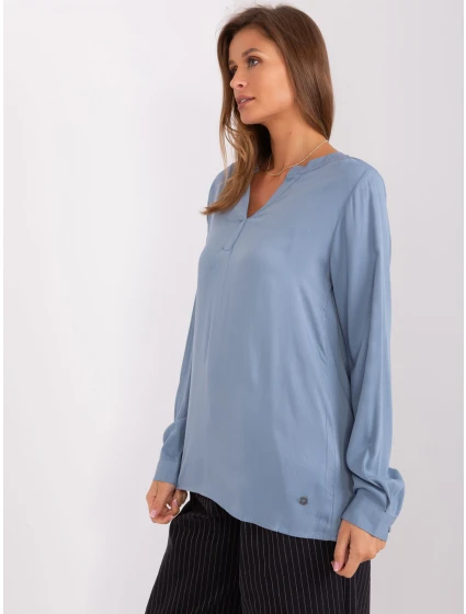 Halenka D73792M11081A šedá modrá