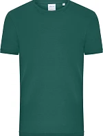 Daiber 8040 Pánské bio tričko s jemným žebrováním 02.8040 smoky green