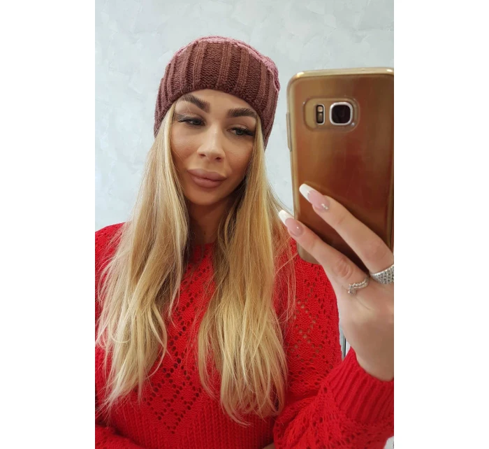 Milano fleecová čepice K203 tmavě model 18749967 - K-Fashion Milano fleecová čepice K203 tmavě model 18749967 - K-Fashion