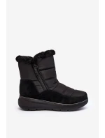 Dámské zimní boty s kožešinou černé Primose