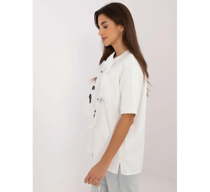 Bluzka LK BZ ecru model 20470283 - FPrice Bluzka LK BZ ecru model 20470283 - FPrice