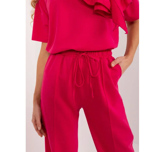 Spodnie LK SP model 21175322 fuksjowy - FPrice Spodnie LK SP model 21175322 fuksjowy - FPrice