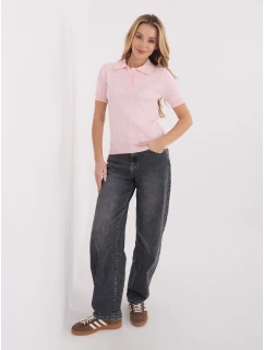 PM SW svetr CV6679.32 světle růžový