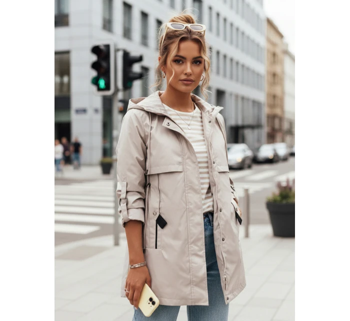 Dámská přechodná bunda parka MEROY šedá FashionStreet TY4287 Dámská přechodná bunda parka MEROY šedá FashionStreet TY4287