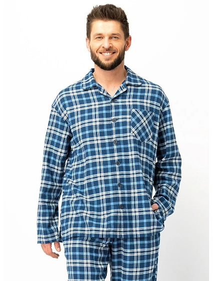 Pánské pyžamo MNS model 21293123 B25 délka/r M2XL na zip - Key