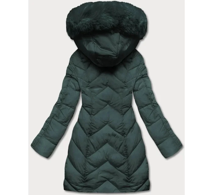 ZIMOWA KURTKA DAMSKA Z KAPTUREM ZIELONA model 21244923 - LHD