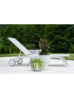 Květinový rybník MILLY, 24 cm v průměru BÍLÝ