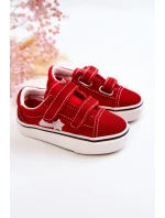 Klasické dětské tenisky se suchým zipem Červené Phiris