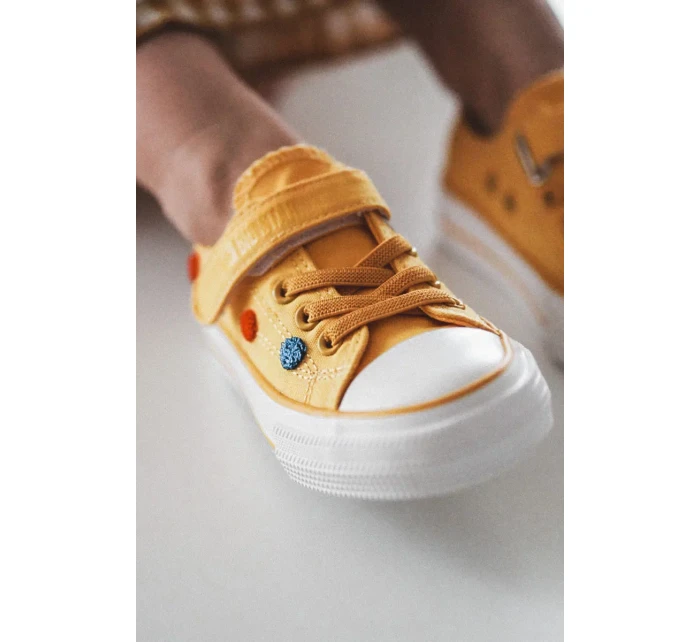 Children's Sneakers With Velcro BIG STAR JJ374056 Yellow Children's Sneakers With Velcro BIG STAR JJ374056 Yellow