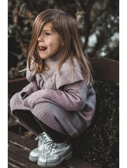 Dětské Boty Se Zipem stříbrné Dexter