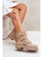 Zateplené Dámské Kotníkové Boty s Ozdobou Béžové Ciascia Zateplené Dámské Kotníkové Boty s Ozdobou Béžové Ciascia