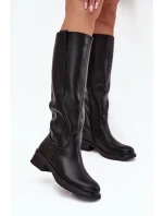 Dámské oficírky na nízkém podpatku Averna – černé Dámské oficírky na nízkém podpatku Averna – černé