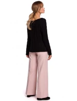 Svetr s výstřihem Bateau M511 šedý - Moe