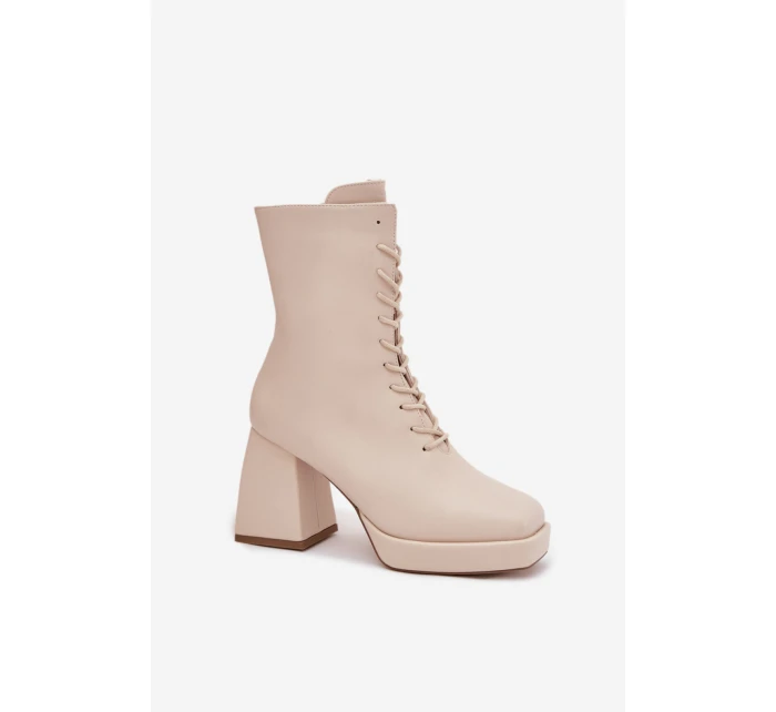 Boty na podpatku model 217785 Step in style Boty na podpatku model 217785 Step in style