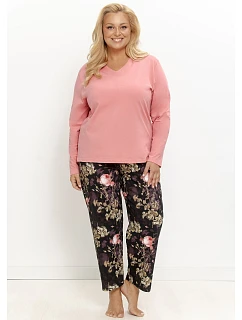 Pyžamo Taro 3654 Maribel, dlouhé rukávy, velikost 2XL–3XL, Z26