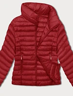 Dámská prošívaná bunda se stojáčkem červená (16M9111-270)