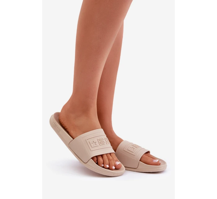 Lehké Dámské Pantofle Big Star OO274035 Béžové