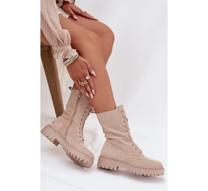 Dámské workery zateplené béžové Marvielle Dámské workery zateplené béžové Marvielle